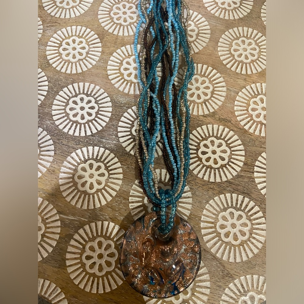 Murano glass pendant necklace